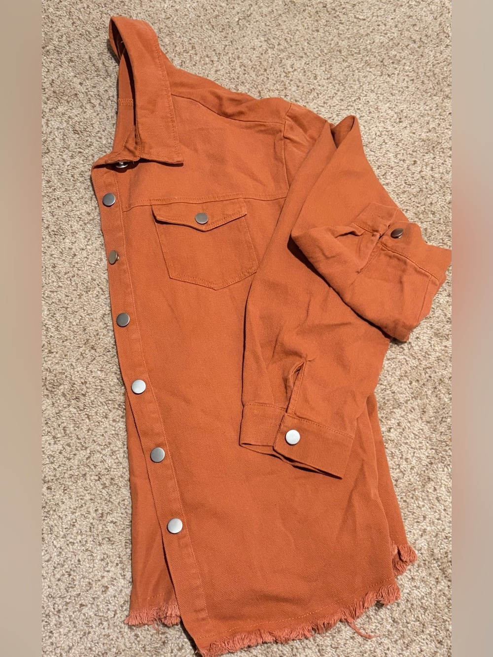 Woman’s distress jeans like ,brown Rust Orange xxl (runs size small)